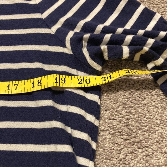 Ann Taylor LOFT Navy and White Striped Long Sleeve Top XL - Picture 10 of 15